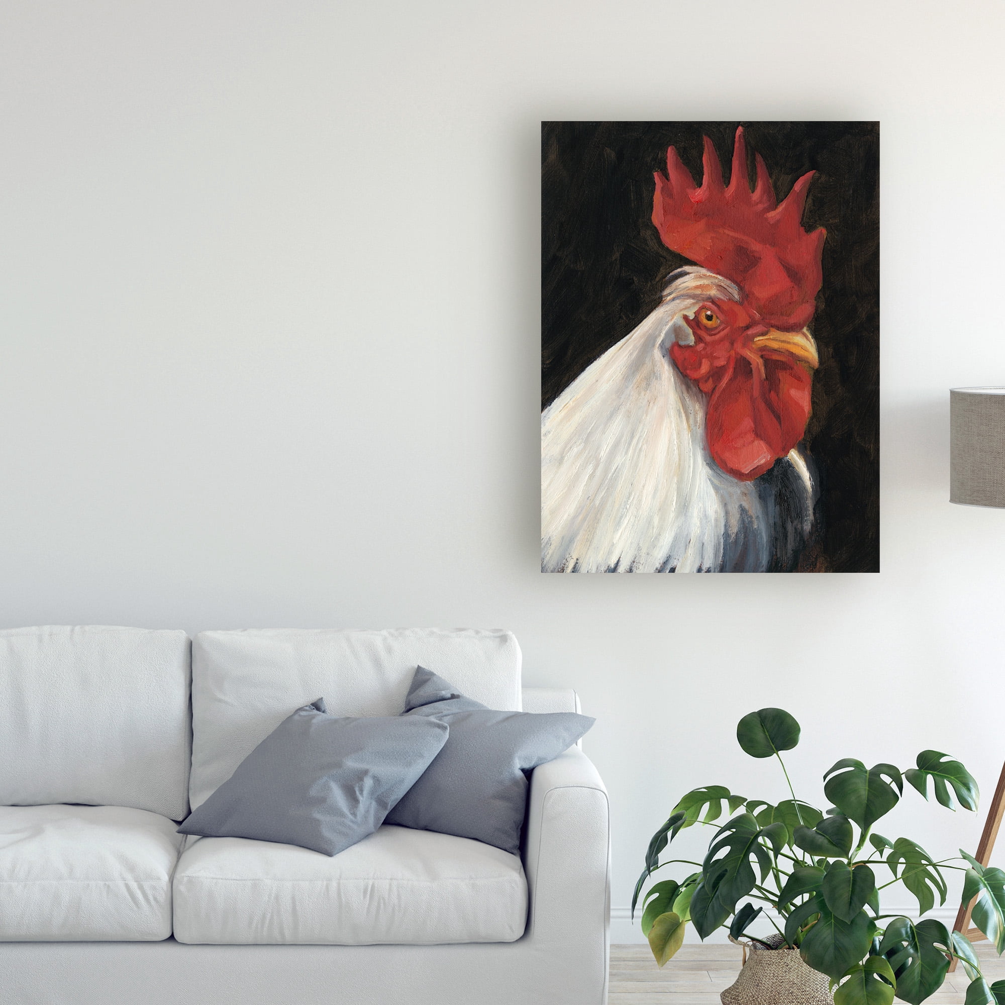 Trademark Fine Art 'Rooster Portrait I' Canvas Art by Ethan Harper