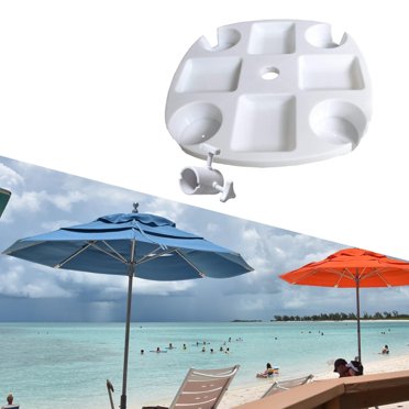 Outsunny 6.4ft Beach Umbrella With Adjustable Tilt - Aluminum Pole With Carry Bag For Outdoor Use
