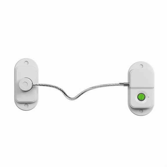 Fingerprint Fridge Lock,Smart Combination Fridge Lock, 1 Pcs Child & Pet Proof Security Cabinet Safety Locks, for Fridge, Cabinets, Window,Drawers (white)