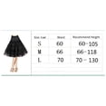 thumbnail image 3 of NICEXMAS Women's 50s Petticoat Underskirt Tutu Crinoline Skirts Ballerina Skirt Dress Size M (Black), 3 of 3