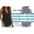 thumbnail image 6 of MOSHU Tank Tops for Women Flowy Deep V Neck Women Shirts Loose Fit Summer Sleeveless Tops, 6 of 9