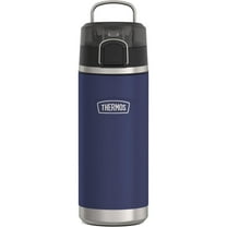 Thermos ICON Series Kid's Stainless Steel Spout Water Bottle, Navy, 18oz