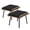 BLACK, variant on Dextrus Set of 2 Rattan Ottoman, Outdoor Seating, All-Weather Ottoman with Handwoven Rattan and Cushion, Ideal for Patio, Garden, Balcony, Porch, or Poolside, Beige