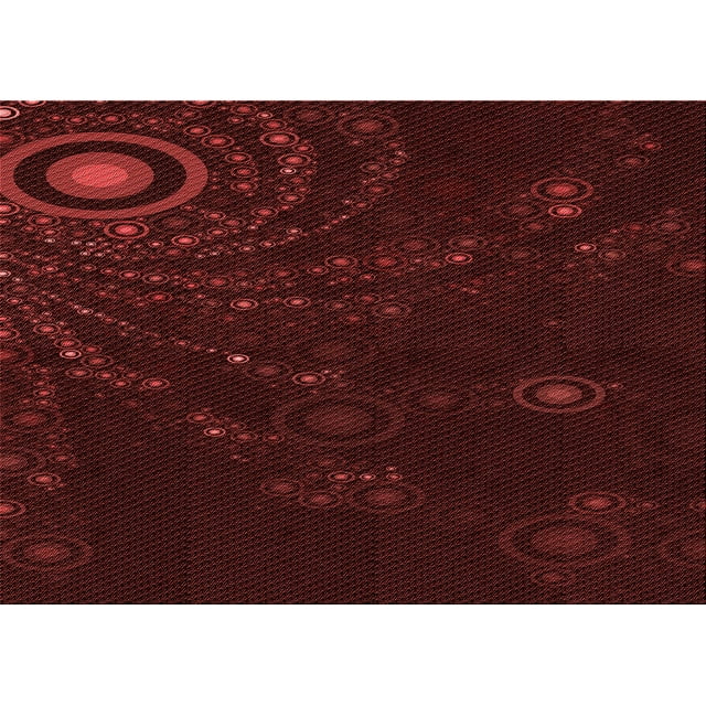 Ahgly Company Tapis d'Intérieur Lavables en Machine Rectangle Transitionnel Safran Rouge, 2' x 3'
