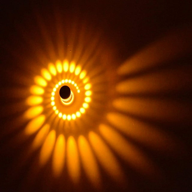 Aplique de pared LED amarillo de 3 vatios, lámpara de pared de aluminio, luz de baño, lámpara de pared moderna