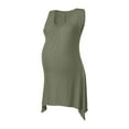 thumbnail image 7 of Women's Maternity Nursing Tank Tops Sleeveless Scoop Neck Soft Breastfeeding Shirt Army Green L, 7 of 7