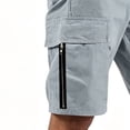thumbnail image 4 of Sheghy Cargo Shorts for Men 100%Cotton Men Solid Faddish Summer Casual Multiple Pockets Elastic Waist Sport Outdoors Shorts Pants, 4 of 5