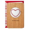 Heart-Stitched Baseball Big Time Love Card
