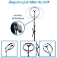 thumbnail image 3 of Amorosa Anillo de Luz LED con Trípode Ajustable Luz para Maquillaje Videollamadas y Fotografía Profesional, 3 of 8