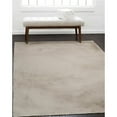 thumbnail image 6 of Linon Maven Faux Rabbit Pale Grey 5x7, Rug, 6 of 6