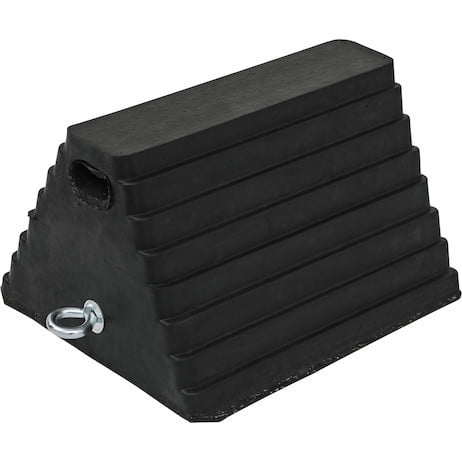 Buyers Cale de Roue WC1086 Noir; Caoutchouc; Simple; Hauteur 6 Pouces; avec Il de Chaîne