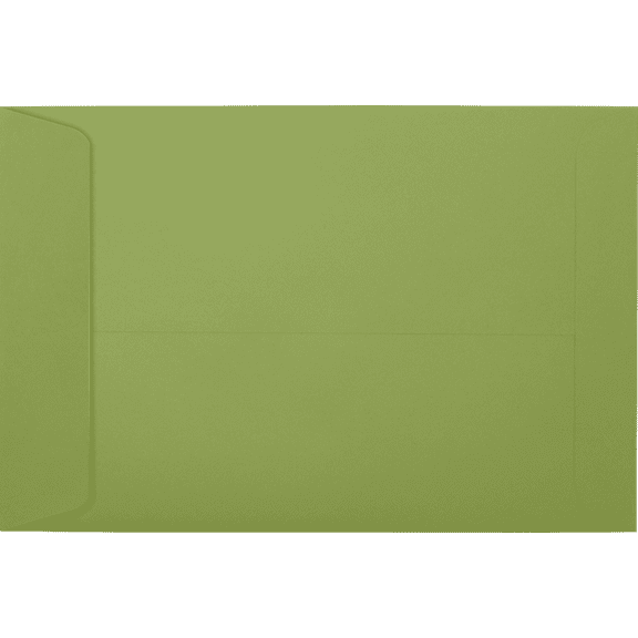 LUXPaper 6 x 9 Open End Envelopes, Avocado, 500/Pack