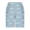 thumbnail image 4 of Viluyesy Mens Swim Trunks, Quick Dry Drawstring Surfing Graphic Swimwear Beach Board Shorts with Pockets Light Blue XL, 4 of 5