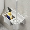 thumbnail image 2 of Guozer Toilet Brush and Holder Set 1PCS Wall-mounted Bathroom Toilet Brush with Long Handle, Compact Size for Storage and Organization, 2 of 6