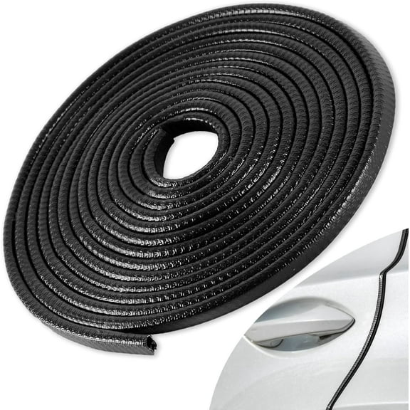 49Ft (15M) Car Door Edge Guard, No Glue Car Door Entry Guard Protective Strip, Rubber Edge Trim Car Door Protector, Applicable to Car, Truck, SUV and ATV, Car Exterior Accessories