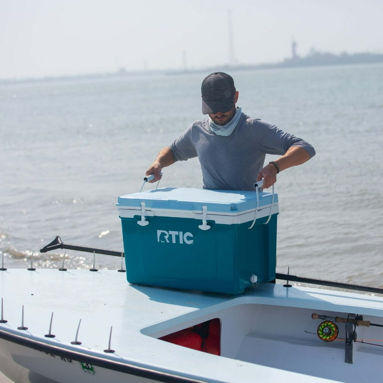 ちぃ RTIC Large 52 QT Ultra-Light Hard-Sided Cooler, White/Grey, Holds