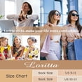 thumbnail image 7 of Loritta Women Crew Socks, Soft Cotton Dress Socks Pack Athletic Socks for Women White, Size 9-11, 8 Pairs, 7 of 7