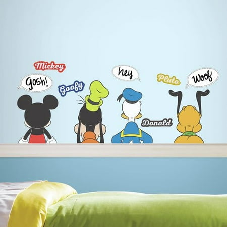 Dry Erase Sheet Peel - Mickey And Friends Peel And Stick Wall Decals With Dry Erase