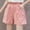 Pink, variant on LoyisViDion Woman Pants Clearance Women'S High Waist Pants Linen Loose Casual Thin Wide Leg Linen Shorts Pink L