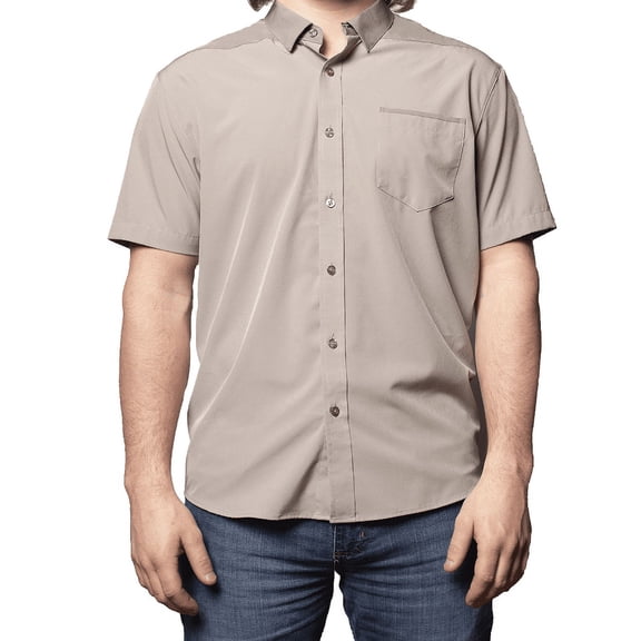 Short Sleeve "Point" Button-Up