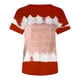 thumbnail image 3 of Blusas para las Mujeres Casual Impreso Cuello Redondo Manga Corta Camiseta Top, Tops Cortos para las Mujeres Primavera Verano, 3 of 5