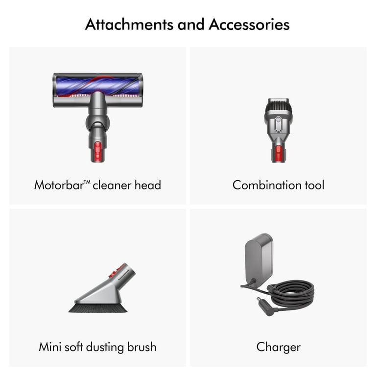 Dyson V7 Advanced Cordless Vacuum Cleaner, Silver, Hair