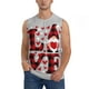thumbnail image 1 of Fotbe Buffalo Plaid Love And Gnome Men's Camiseta sin Mangas Estampada para Hombres, Playera Casual para Gimnasio, Entrenamiento, Playa-Medium, 1 of 7