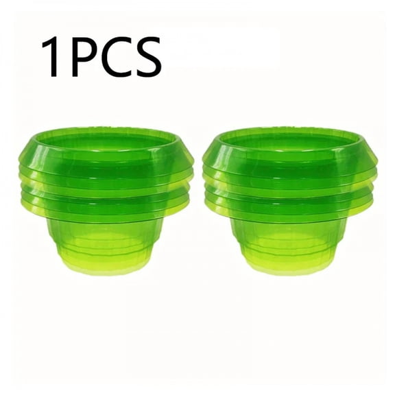 Green Garden Cloches Plastic Plant Covers for Slug Snail Protection Non Toxic Plant Collars for Garden Planter Protection