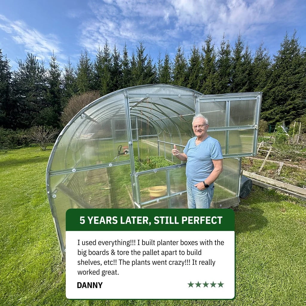 10x20ft Polycarbonate Outdoor Greenhouse, Walk-in Green House with Galvanized Steel Frame for Backyard Gardening
