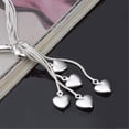 thumbnail image 3 of Pulsera de plata esterlina para mujer Pulseras de plata de la amistad Pulseras con dijes Pulsera de cadena de plata Amor personalizado, 3 of 5