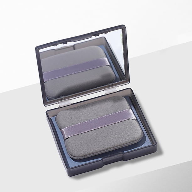 Pisexur Belleza Maquillaje Cinta de papel absorbente de aceite, borla para polvos, espejo, control de aceite facial, maquillaje, caja portátilpara mujeres y hombres