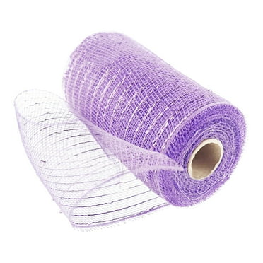 Clearance! Dusknt Wired Ribbon Clearance Sale! Poly Mesh Ribbon with Metallic Foil Each Roll for Wreaths Swags Bows Wrapping and Decorating, Wired Ribbon