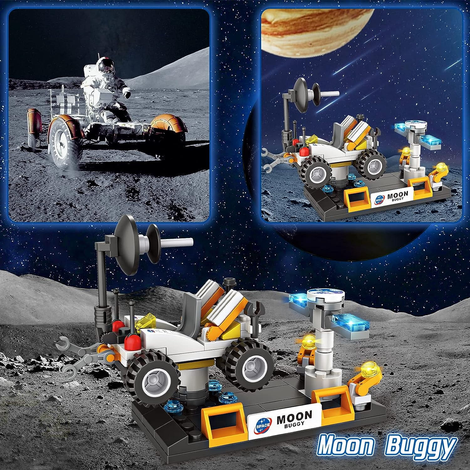 EP EXERCISE N PLAY Space Shuttle Space Rocket Building Blocks Set STEM Toy 455 Pieces for Kids Ages 6-12