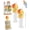 Orange 2pcs, variant on Kids Water Bottle Spout Conversion Cap with Straw | Universal Fit for Juice & Water Bottles, No-Spill Silicone Adapter, Reusable Toddler Straw Lid, Leakproof On-the-Go Accessory