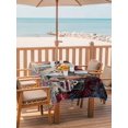 thumbnail image 2 of Outdoor Tablecloth with Umbrella Hole for Patio/Picnic/Party/Camping, 4th of July Fireworks Waterproof Table Cloth Rectangle Table Cover Washable, Independence Day Dogs Poppy Floral (60"x 102"), 2 of 8