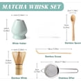 thumbnail image 7 of Matcha Whisk Set Matcha Maker Kit Accessories with Sifter Bamboo Whisk, Scoop, Ceramic Holder and Pestle, Handcrafted Matcha Making Kit Gift Set for Tea Lovers, 7 of 7