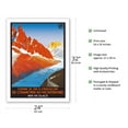thumbnail image 2 of Chamonix to Montenvers France - Mer de Glace Glacier - (PLM) French Railroad - Vintage Travel Poster by Roger Soubie c.1920 - Fine Art Matte Paper Print (Unframed) 24x32in, 2 of 4