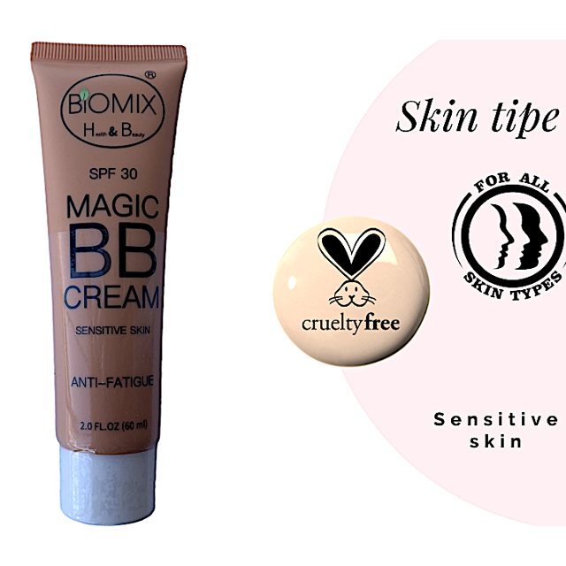BB Cream Nutritiva Piel Sensible Anti-Fatiga Extra Clara SPF30 60ml Biomix Health & Beauty