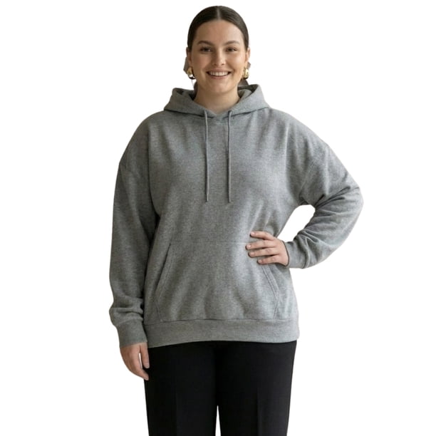 Sudadera Oversize Cómoda Versátil con Capucha y Bolsillo Frontal para Mujer