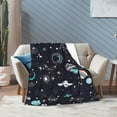 thumbnail image 6 of KLL Fleece Blanket Plush Throw Blanket Galaxy2 ,Soft Fuzzy Cozy Flannel Blanket for Couch Sofa Bed.(50"x40" ), 6 of 7