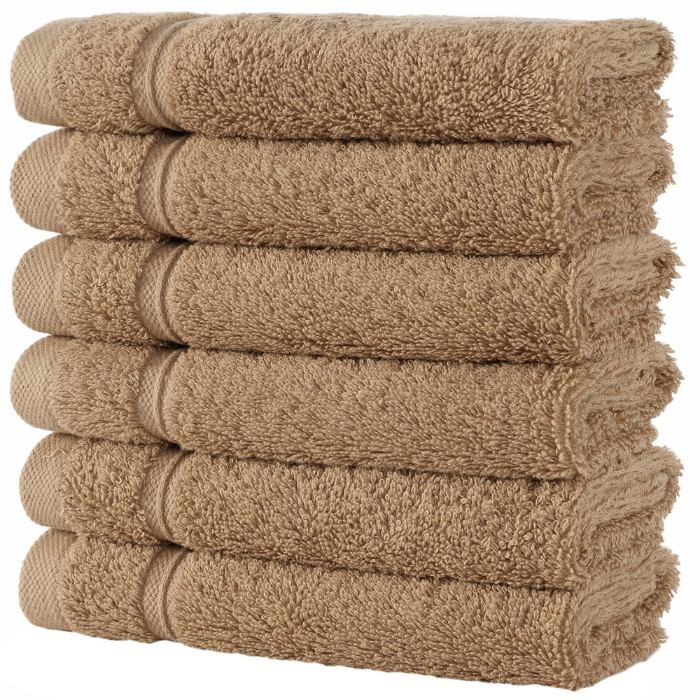 6Piece Washcloths 100 Turkish Cotton, Spa & Hotel Towels Quality