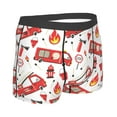 thumbnail image 3 of Disketp Fire Truck Men'S Boxer Briefs,Soft And Breathable Cotton Underwear With Comfortflex Waistband, 3 of 9
