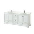thumbnail image 3 of Wyndham Collection Wcs202080d-Qtz-Unsmxx Deborah 80" Free Standing Double Basin Vanity Set, 3 of 7