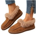 thumbnail image 6 of Wowcloth Women's Fashion Casual Winter Slip-On Cotton Shoes – Fleece-Lined Warm Round Toe, Solid Color Design for Cozy Home and Outdoor Wear, 6 of 6