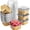 Gold, variant on 30 Pack 5oz Square Aluminum Foil Cake Pans With Lids Disposable Baking Cups for Party Picnic Bakeware