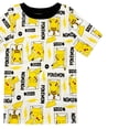 thumbnail image 4 of Conjunto de pijama Pokémon Boys de manga corta y pantalones cortos de 4 piezas, 100% algodón, 4 of 5