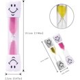 thumbnail image 2 of Lunfar PCS (3 Minutes) Sand Timer Hourglass Sand Clock with Smiling Face Sand Clock Hourglass for Kids for Games, Cooking, Exercise, Study, Brushing etc, 2 of 5