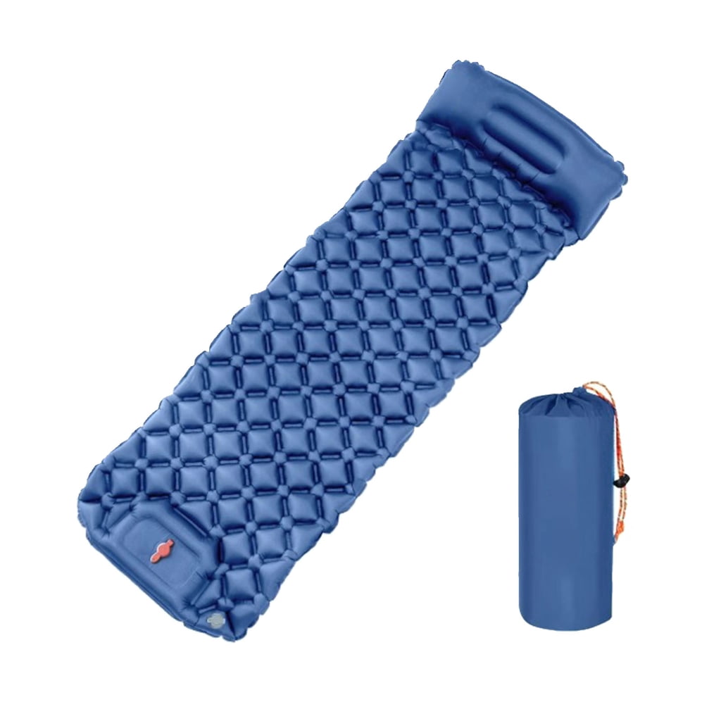 Outdoor Inflatable Mattress Light Weight Hiking Sleep Pad with Pillow Travel Mat Folding Bed for Travel Hiking