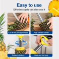 thumbnail image 4 of Pineapple Corer and Slicer Tool, Upgraded Pineapple Cutter, Easy to Use Stainless Steel Fruit Pineapple Peeler Corer Slicer Cutter Kitchen Tool (1 PCS), 4 of 6