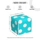 thumbnail image 4 of Fotbe Aqua And White Polka Dot Porta Pañuelos Decorativo de Cuero, Caja Cuadrada Moderna para Pañuelos Faciales, Organizador y Dispensador 5x5x5'', 4 of 7